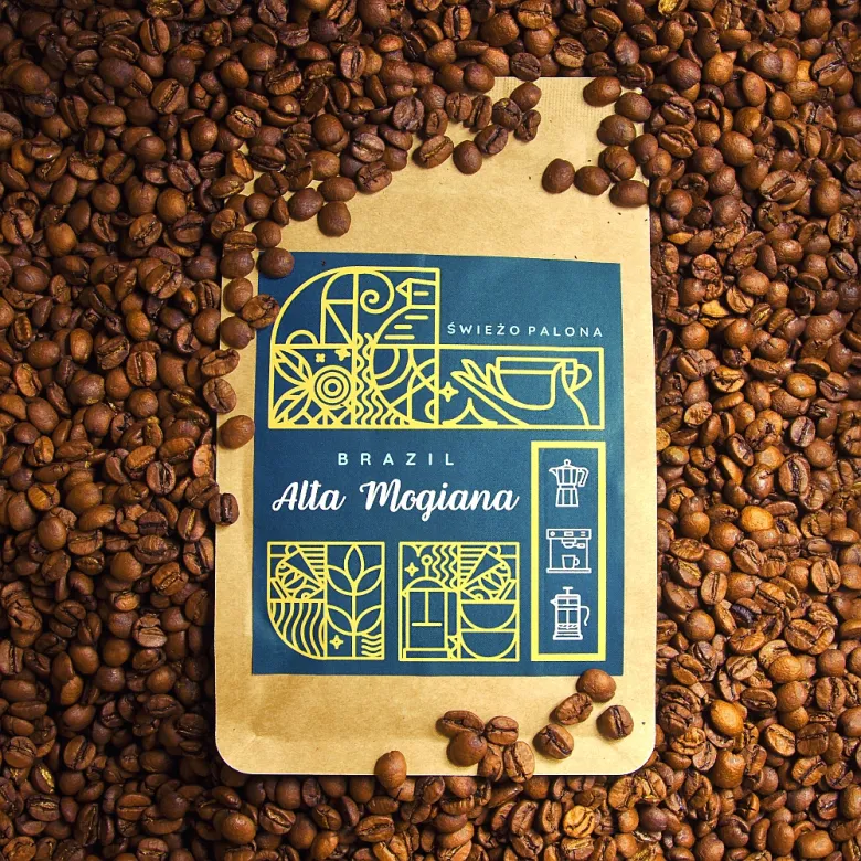 Brazil Alta Mogiana waga 250 zmielona do french press/Aeropress