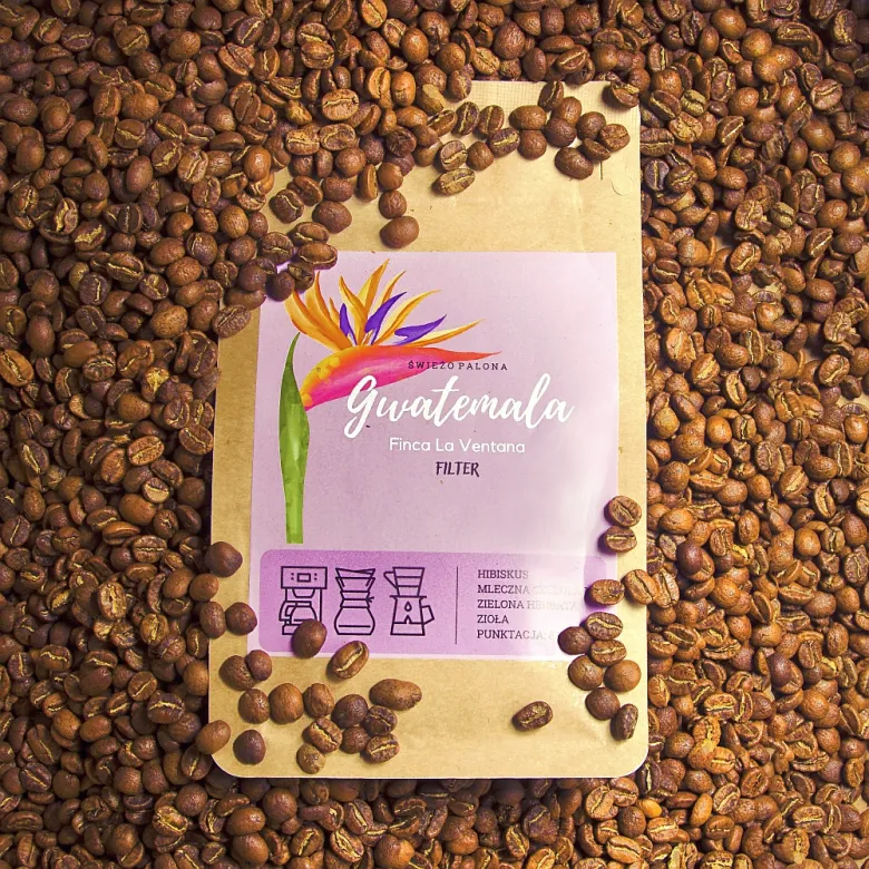 Gwatemala Finca La Ventana SHB Washed waga 250 zmielona do drip/chemex/przelewowy