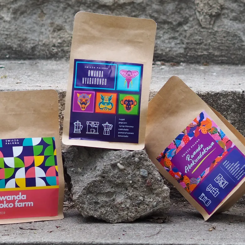 Zestaw świeżopalonych kaw Rwanda