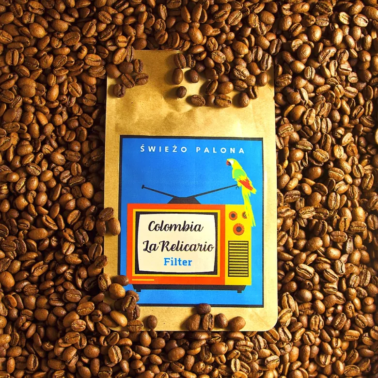 Colombia Huila El Relicario Washed Natural Fermentation waga 200 zmielona do frenchpress/Aeropress