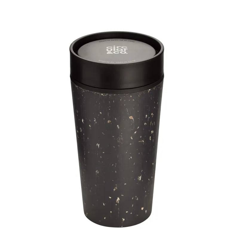 Kubek Circular Cup 340 ml czarno - czarny - zdjęcie 1