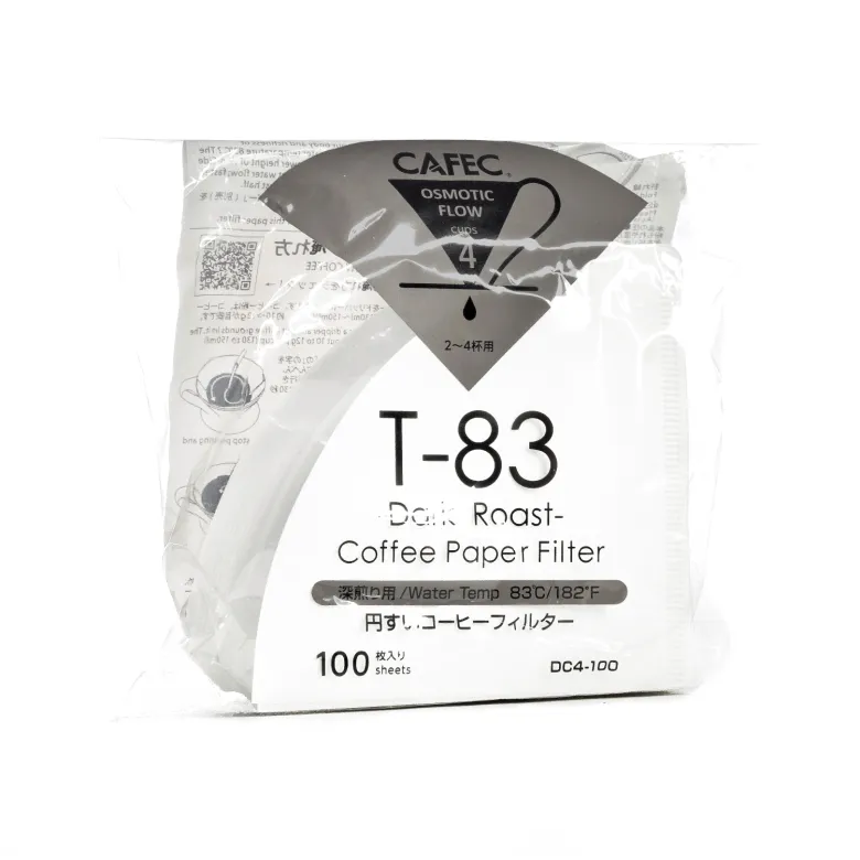 CAFEC Filtry papierowe TH-2 (dawniej T-83) Dark Roast 100 szt. pojemność 4 filiżanki - zdjęcie 1
