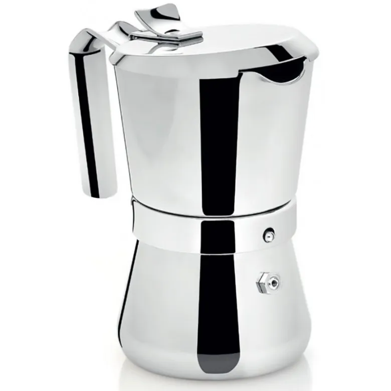 Giannini Giannina La Tradizione kawiarka stalowa na indukcję 3 tz / 150 ml srebrna
