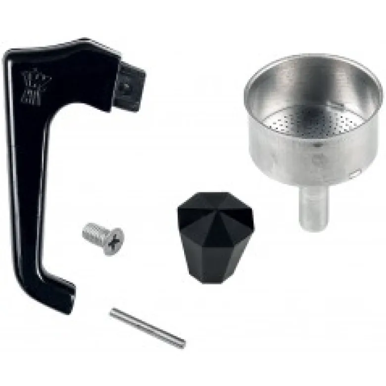 Lejek i rączka do kawiarek aluminiowych Pezzetti pojemność 3 espresso - zdjęcie 1