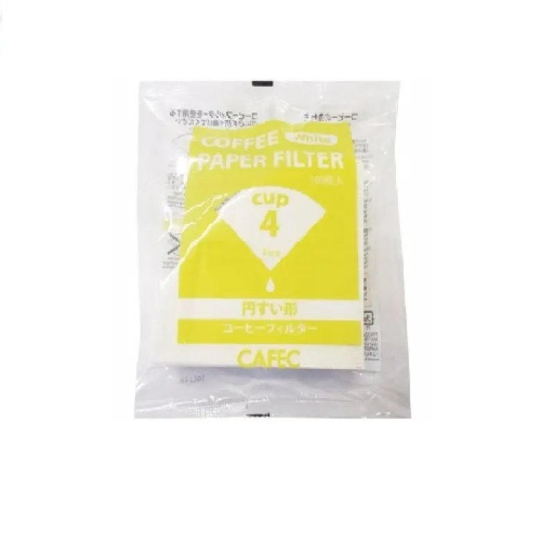 CAFEC Filtry papierowe stożkowe Standard pojemność 4 filiżanki sztuk 100 szt. - zdjęcie 1