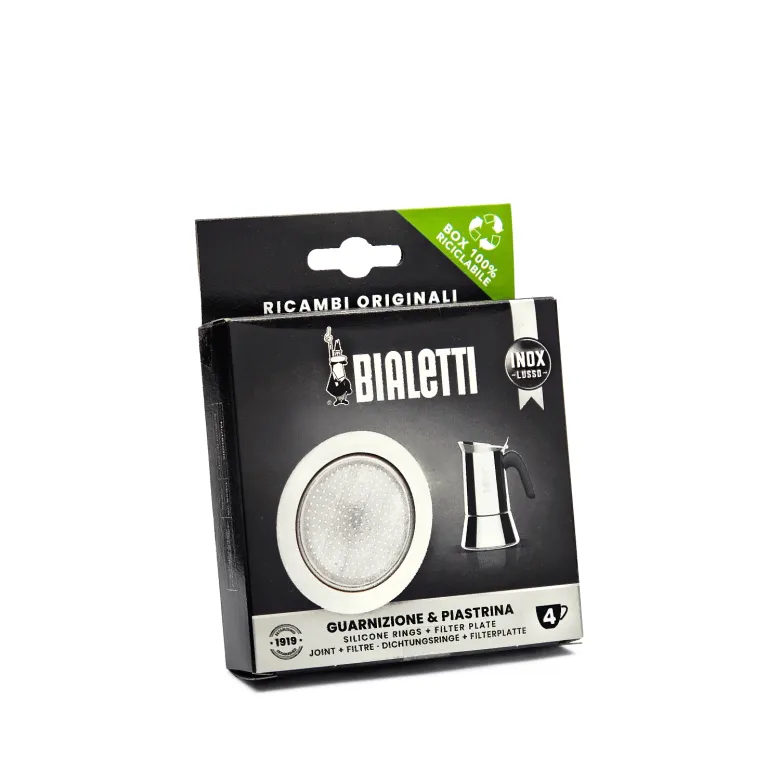 Uszczelka i sitko do kawiarek stalowych Bialetti New Venus rozmiar 4 tz
