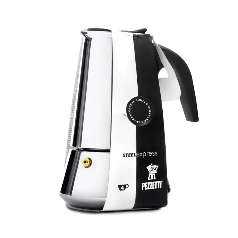 Pezzetti Steelexpress kawiarka stalowa na indukcję 4 tz / 200 ml srebrna - zdjęcie 1