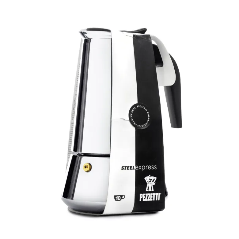 Pezzetti Steelexpress kawiarka stalowa na indukcję pojemność 10 tz / 500 ml kolor srebrna - zdjęcie 1