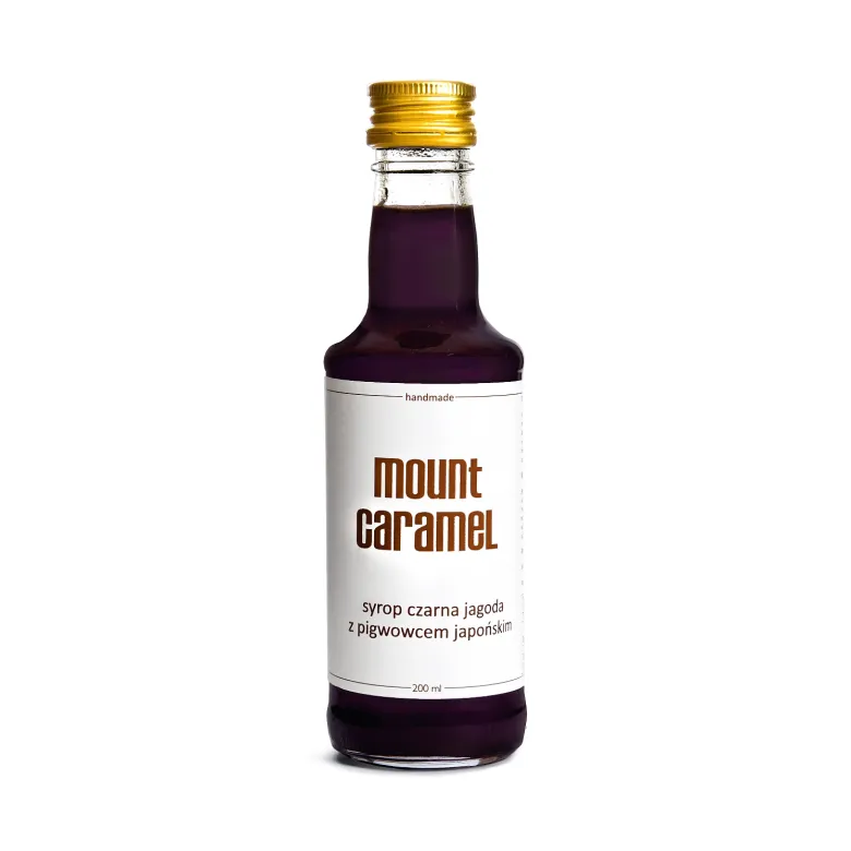 Mount Caramel Syrop czarna jagoda z pigwowcem japońskim pojemność 200 ml