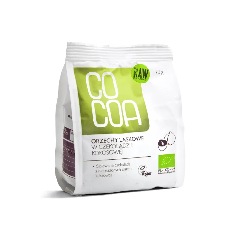 COCOA Orzechy laskowe w czekoladzie kokosowej BIO 70 g