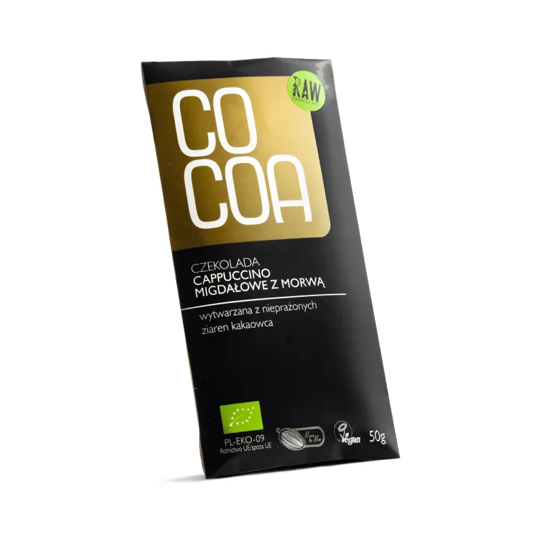 COCOA Czekolada cappuccino migdały i morwa BIO 50g