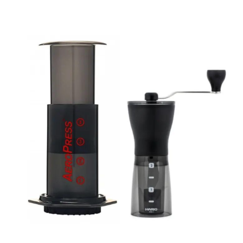 Zestaw Aeropress i młynek Hario Slim Plus - zdjęcie 1