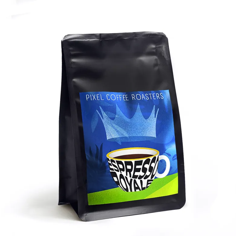 PIXEL Espresso Royale kawa ziarnista mielona waga 250 g zmielona do French Pressa / Aeropressa