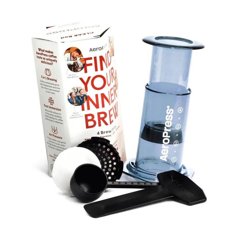AeroPress Clear zaparzacz do kawy niebieski