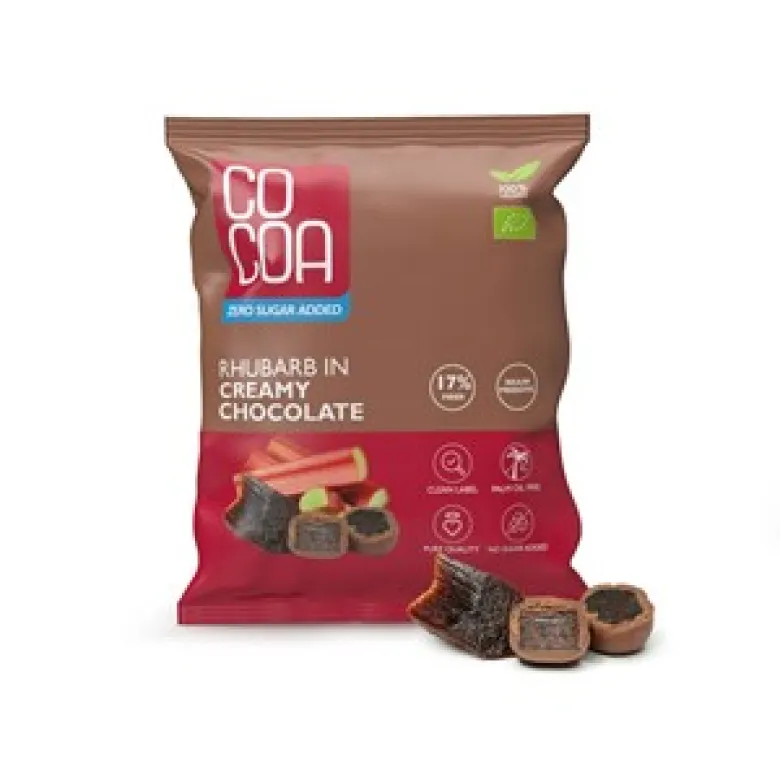 COCOA Rabarbar w czekoladzie creamy BIO 70g