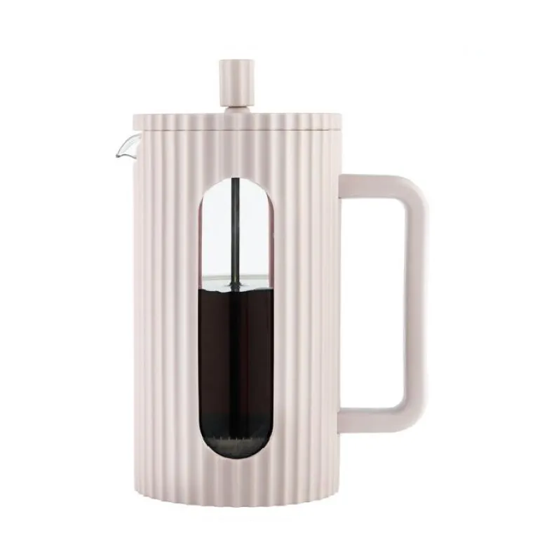 Klausberg French press zaparzacz do kawy i herbaty pojemność 1000 ml kolor beżowy - zdjęcie 1