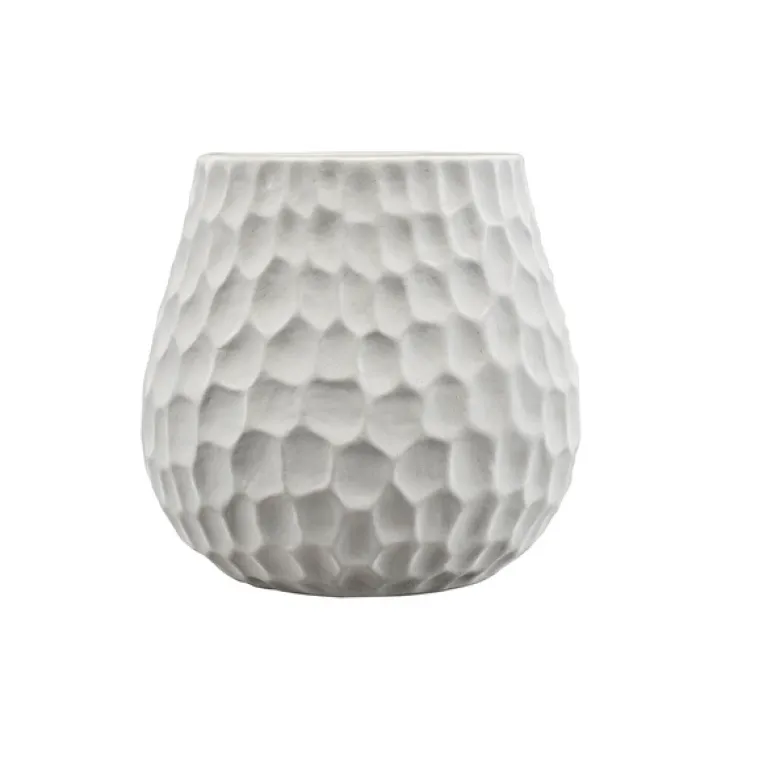 Tykwa Ceramiczna Plaster Miodu biały