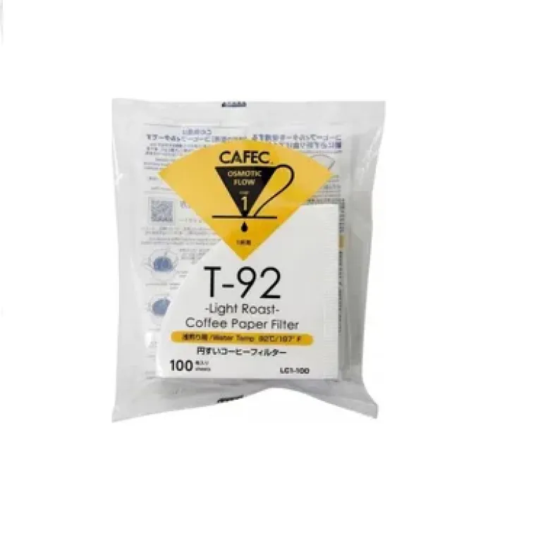 CAFEC Filtry papierowe TH-1 (dawniej T-92) Light Roast 100 szt. pojemność 1 filiżanka - zdjęcie 1
