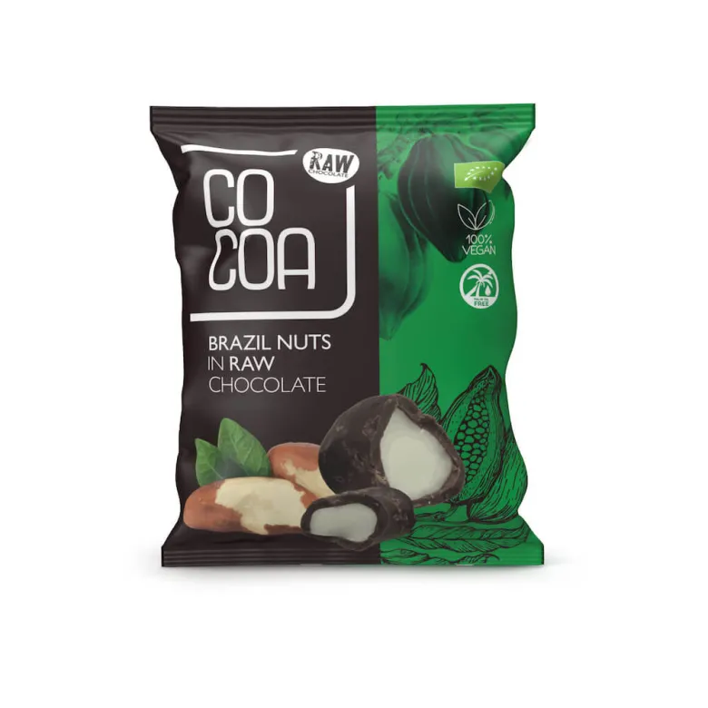 COCOA Orzechy brazylijskie w czekoladzie BIO 70 g - zdjęcie 1