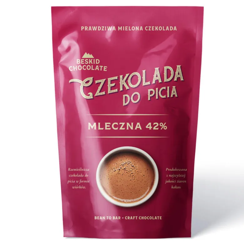 Beskid Chocolate Mleczna Czekolada do picia 42% 200 g