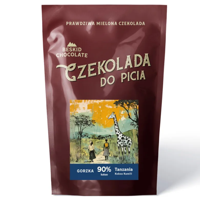 Beskid Chocolate Gorzka Czekolada do picia 90% Tanzania 200 g