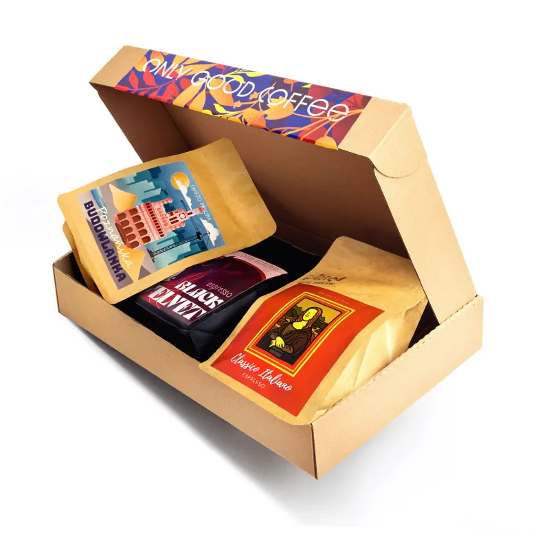 Zestaw startowy trzech kaw do espresso: klasyczne mieszanki waga 3 x 250g