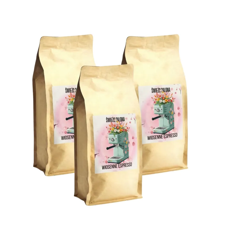 Wiosenne Espresso Peru Quillabamba Washed kawa ziarnista waga 3 kg zestaw 3 x 1 kg