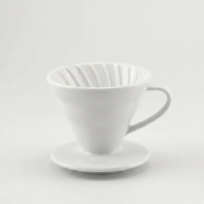 Dripper Ceramiczny Tiamo kolor biały rozmiar V01 - zdjęcie 1