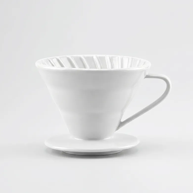 Dripper Ceramiczny Tiamo kolor biały rozmiar V02 - zdjęcie 1