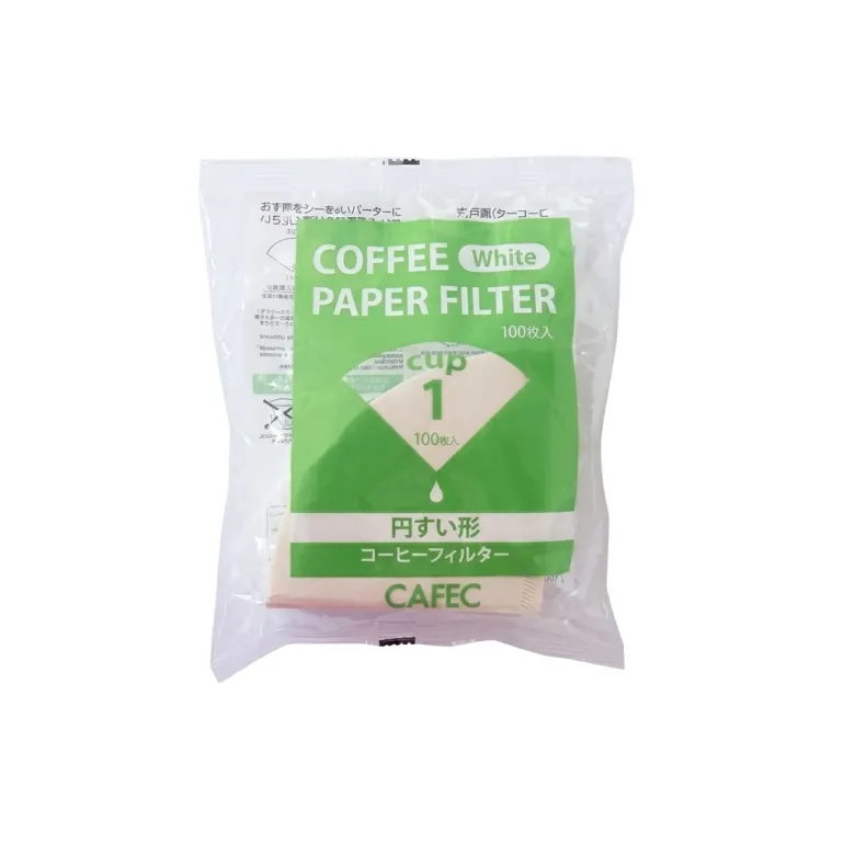 CAFEC Filtry papierowe stożkowe Standard 1 filiżanka 100 szt.