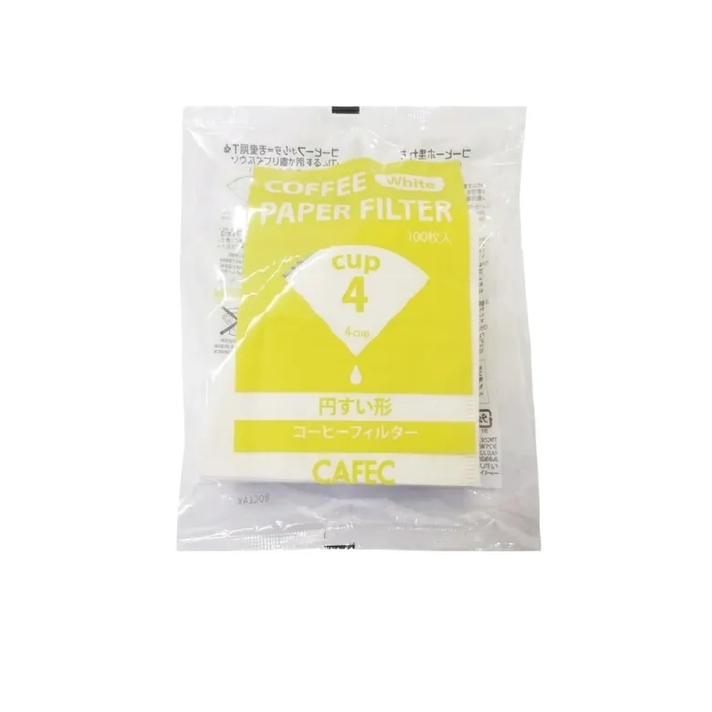 CAFEC Filtry papierowe stożkowe Standard pojemność 4 filiżanki sztuk 100 szt.