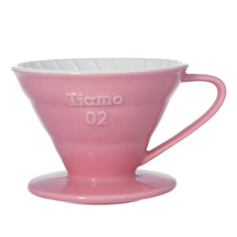 Dripper Ceramiczny Tiamo kolor różowy rozmiar V02