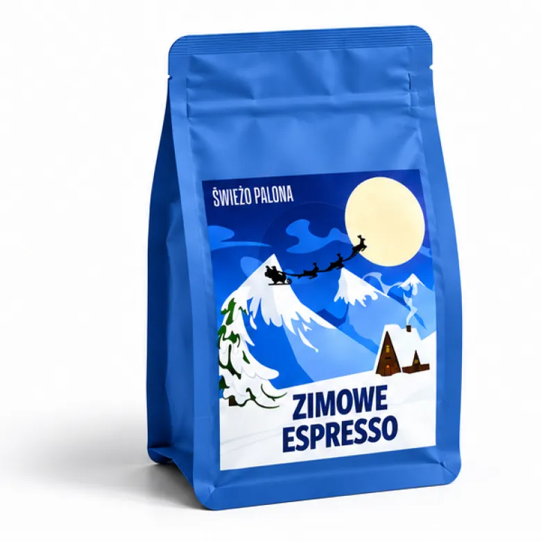Zimowe Espresso Uganda Bulambuli Washed kawa ziarnista 250 g do kawiarki / moki / kafetierki